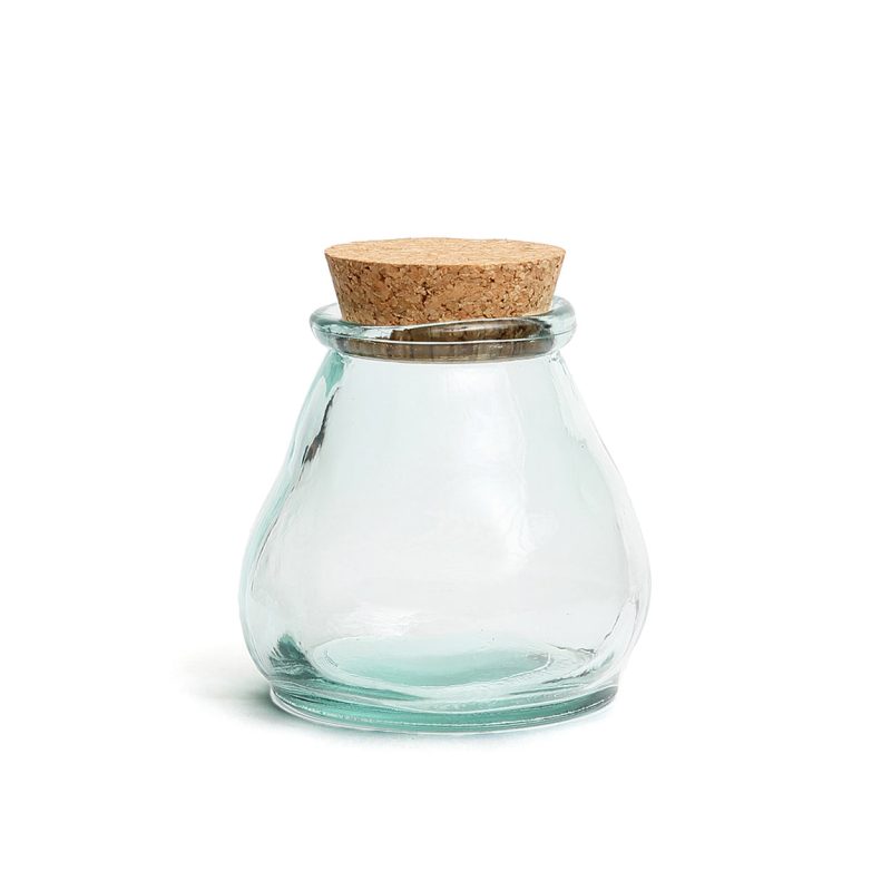 The Belly Glass Pot, Blue, M
