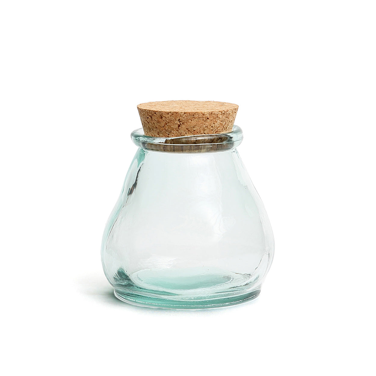 The Belly Glass Pot, Blue, M