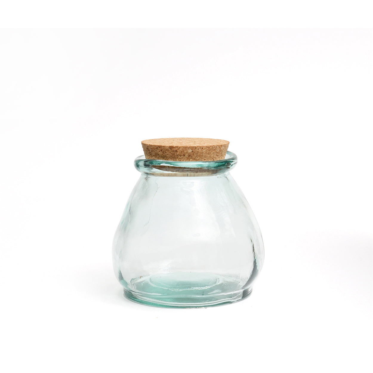 The Belly Glass Pot, Blue, S