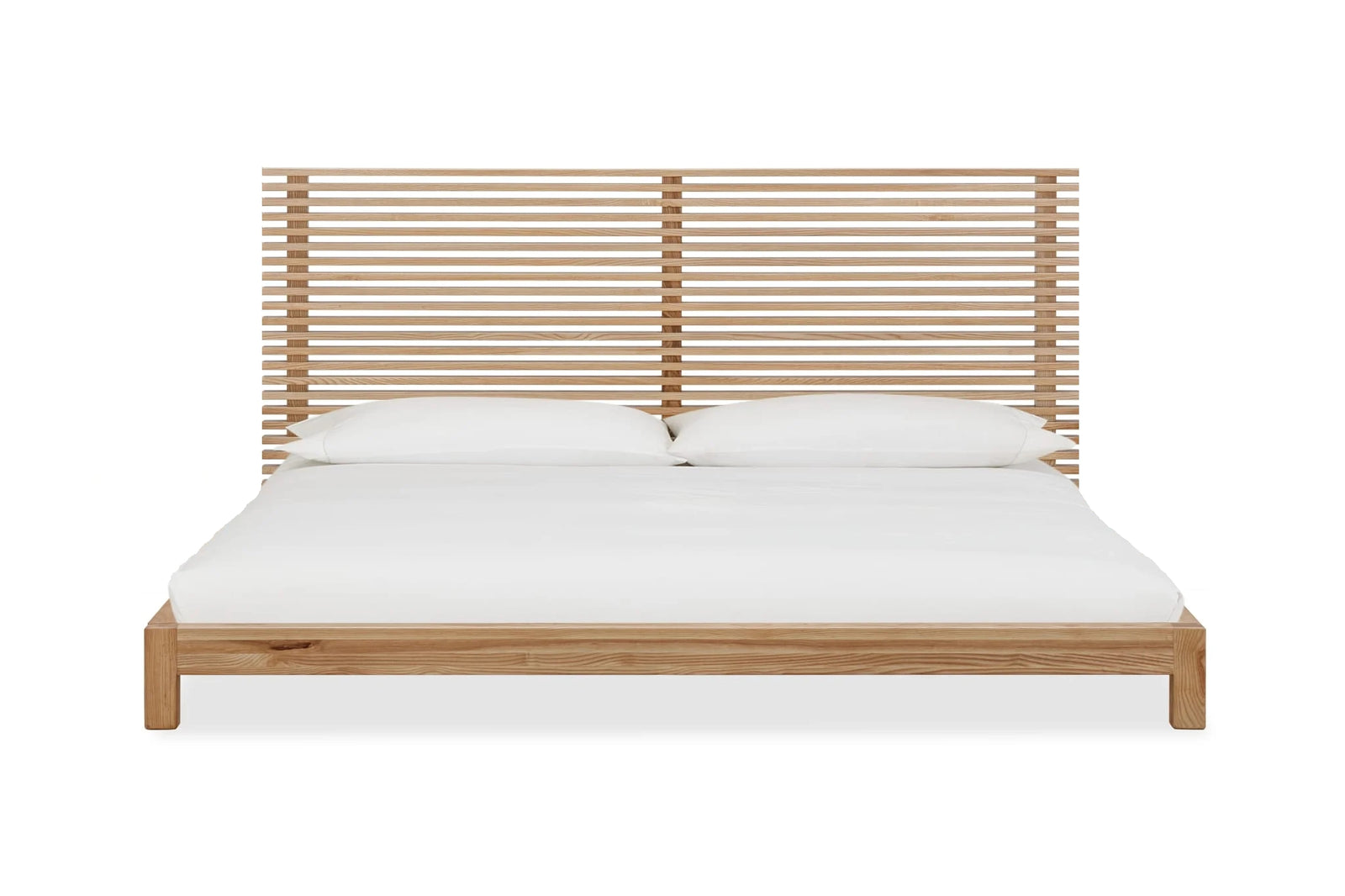 Tanner EU King (160 x 200) Platform Bed in Flaxen