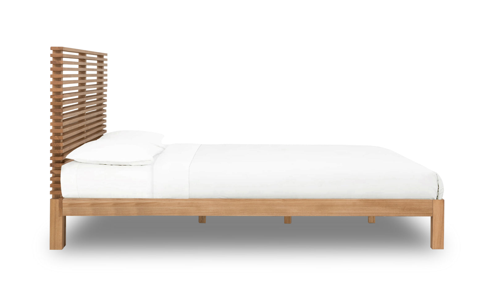 Tanner EU King (160 x 200) Platform Bed in Flaxen — 3