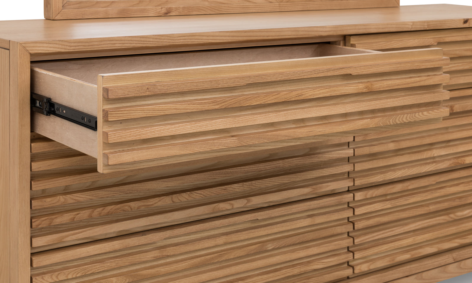 Tanner Six Drawer Ash Wood Dresser in Flaxen — 4