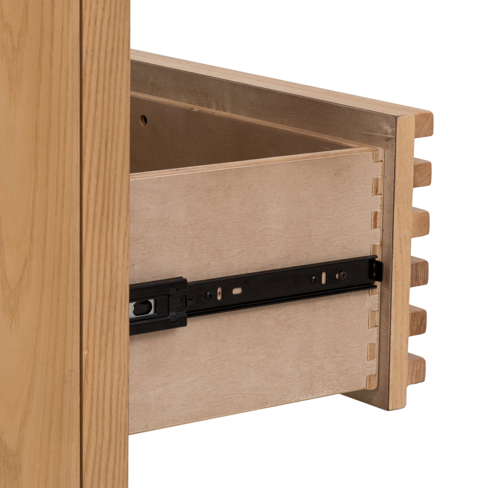 Tanner Six Drawer Ash Wood Dresser in Flaxen — 6