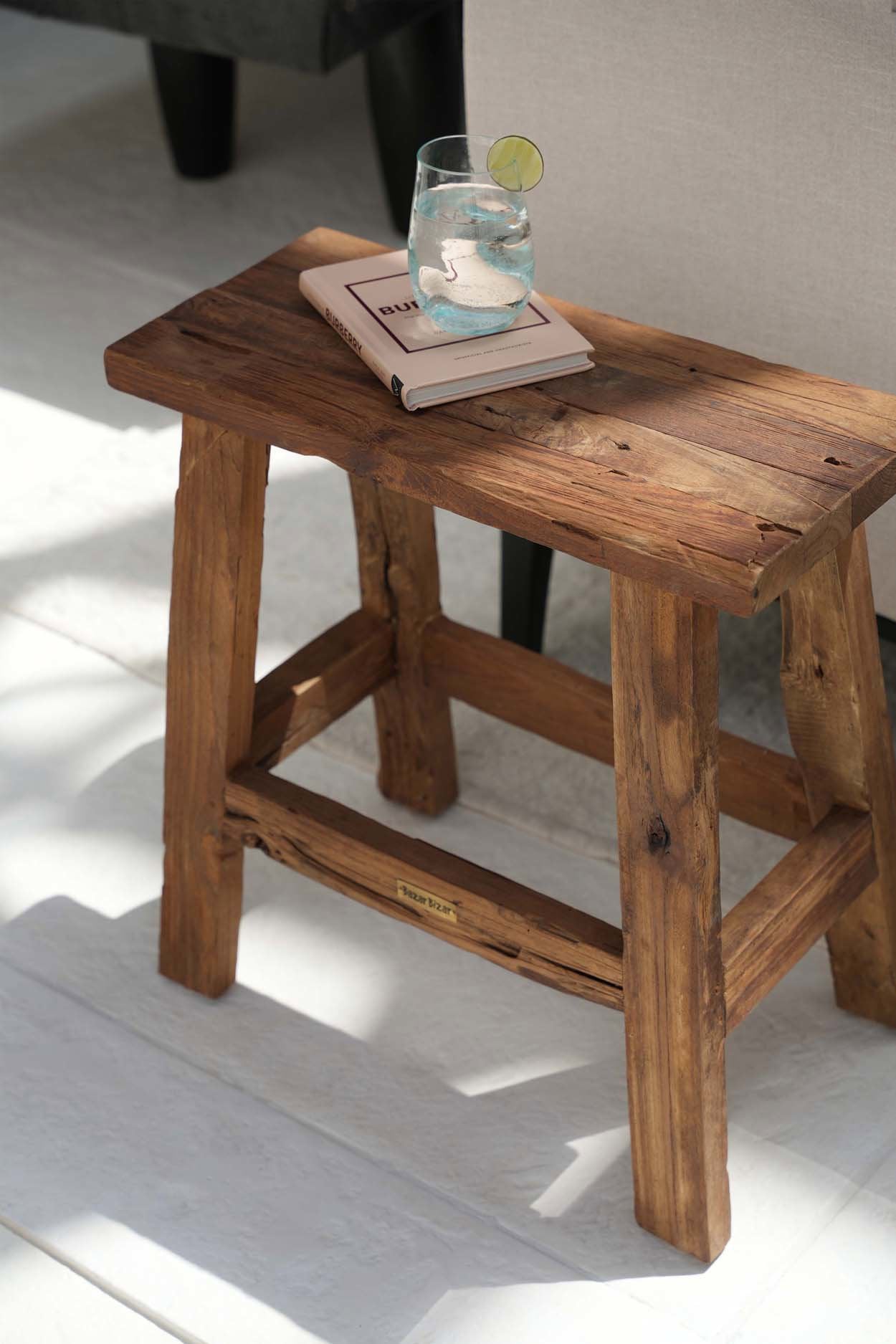 The Fab Rustic Stool, Natural — 2
