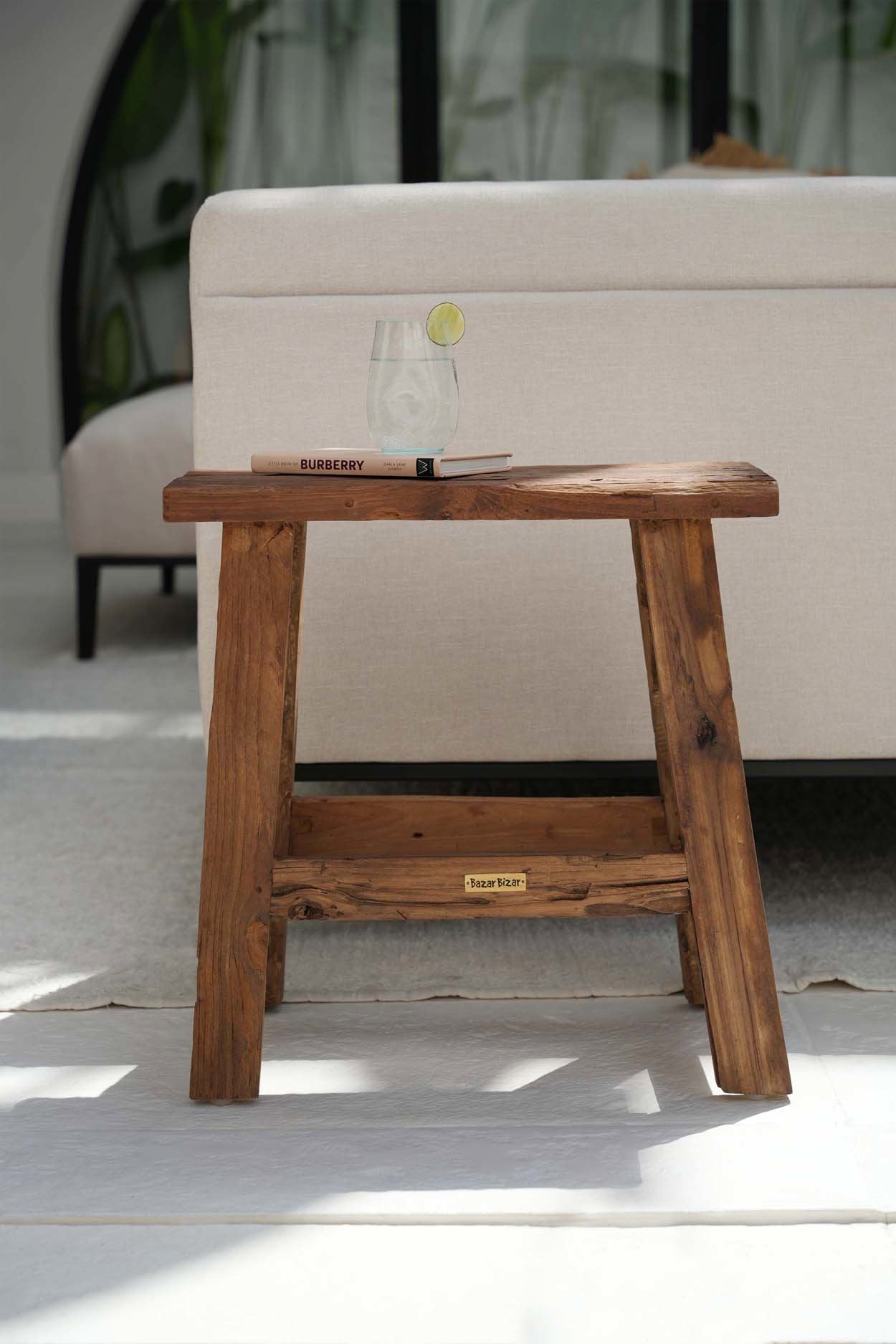 The Fab Rustic Stool, Natural — 4