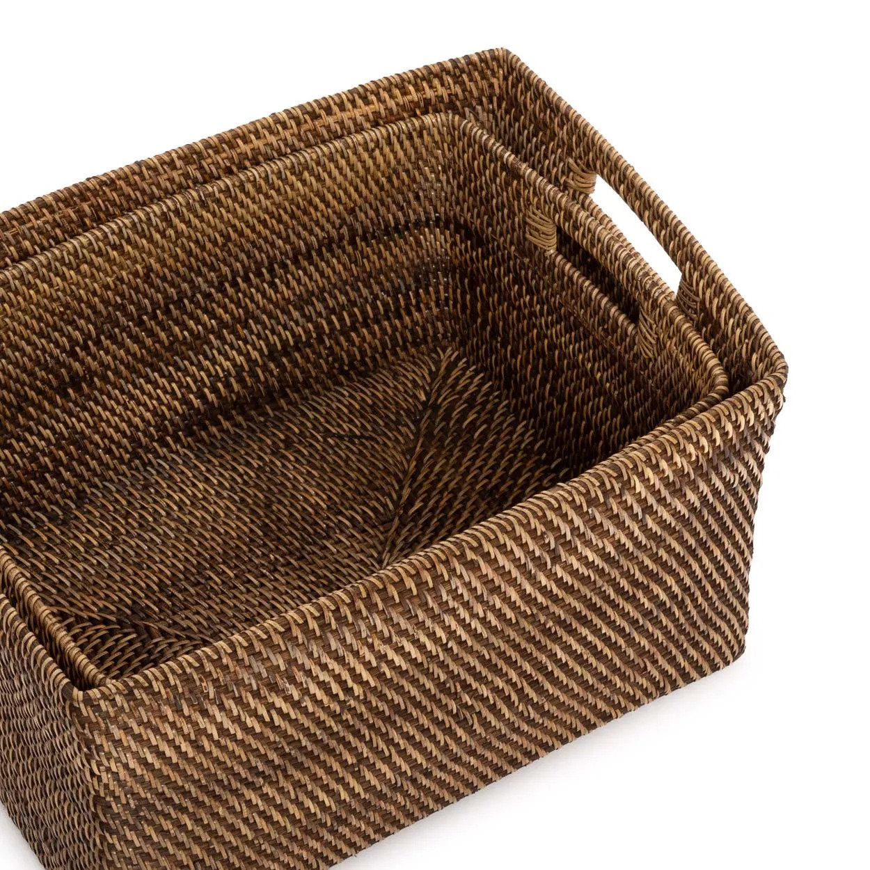 The Colonial Magazine Basket, Natural Brown, L — 3