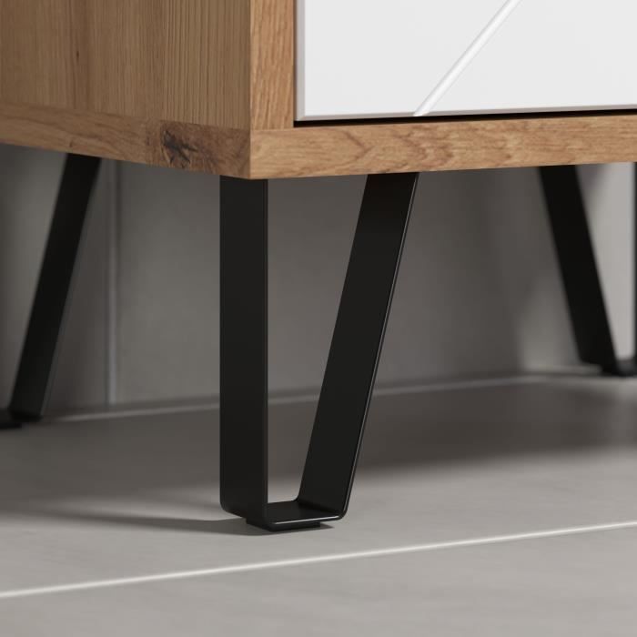 Touch Bathroom Furniture, Matt White, Oak Effect — 6