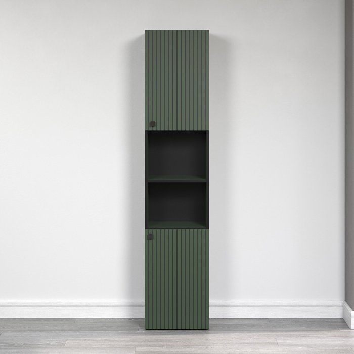 Bathroom Column Cabinet, Oak Effect, L40 x H186 x D31 cm, PURE BLISS (CAL1741309758758) — 4