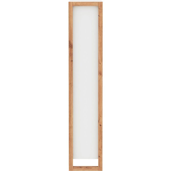 DENVER 49A Shoe Cabinet, White/Oak, 70 x 25 x 125 cm — 5