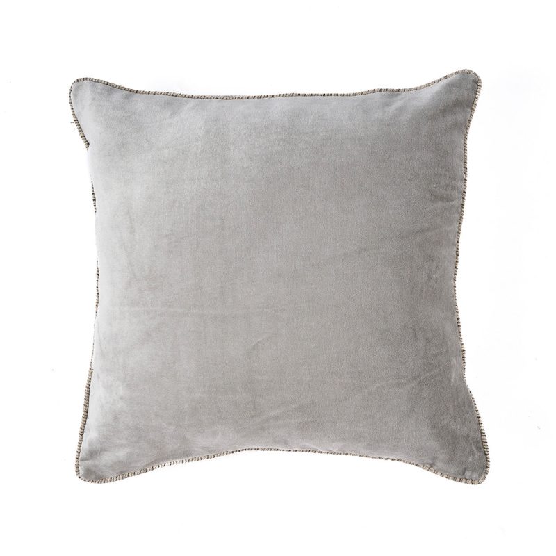 The Velvet Crush Cushion Cover, Grey, 50x50