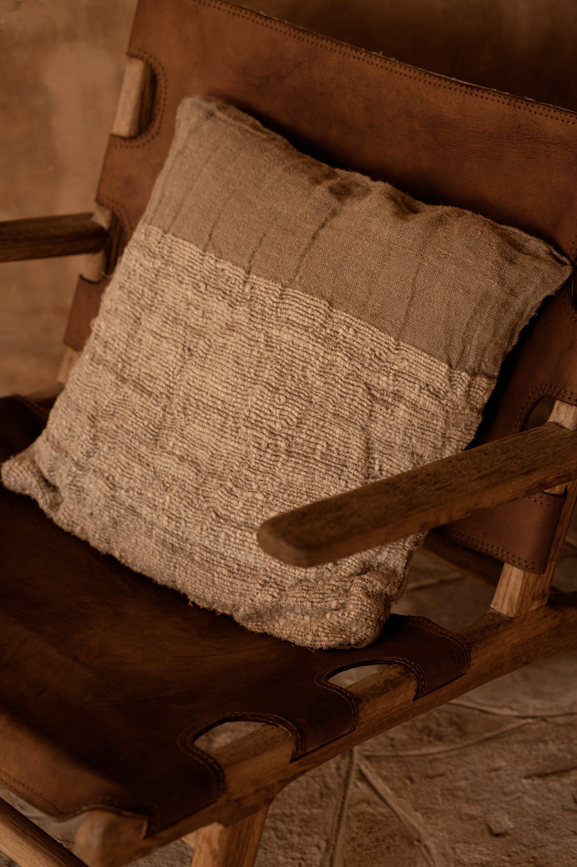 The Linen Edit Cushion Cover, Natural — 3