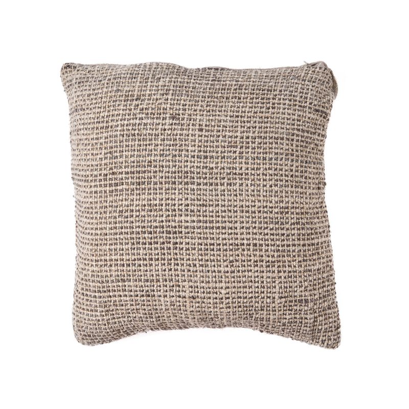 The Linen Grain Cushion Cover, Natural Black