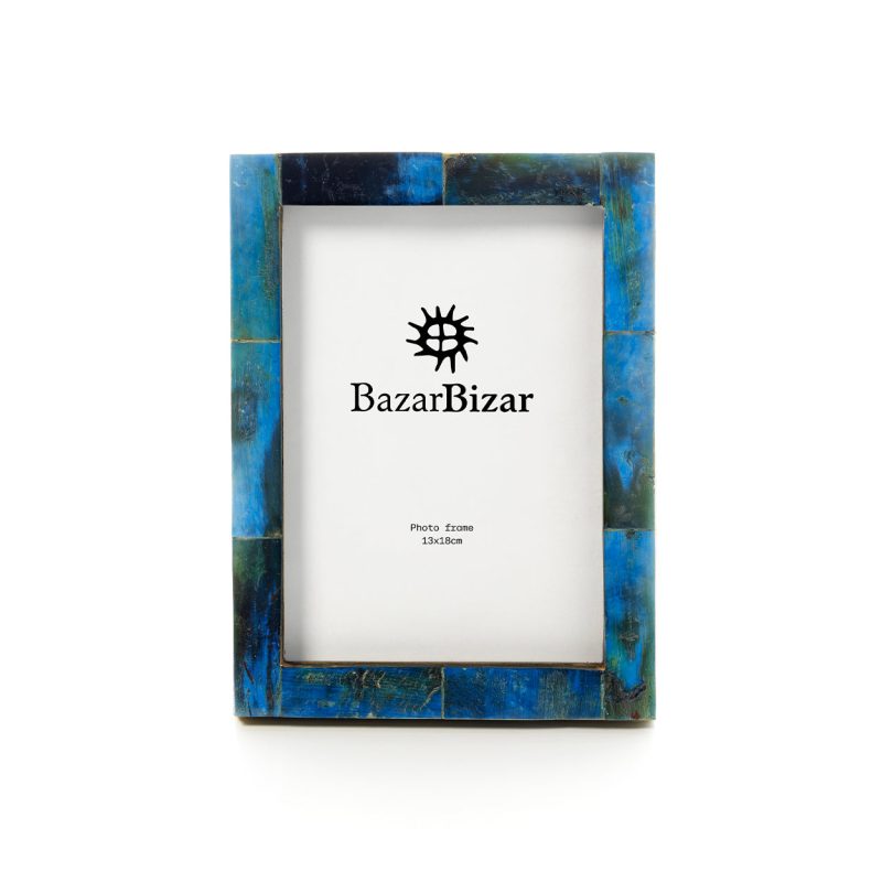 The Azure Patchwork Frame, Turquoise, 13x18