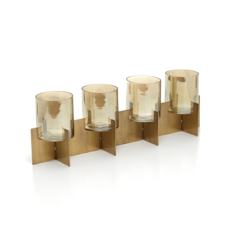 The Quarta Candle Holder, Gold