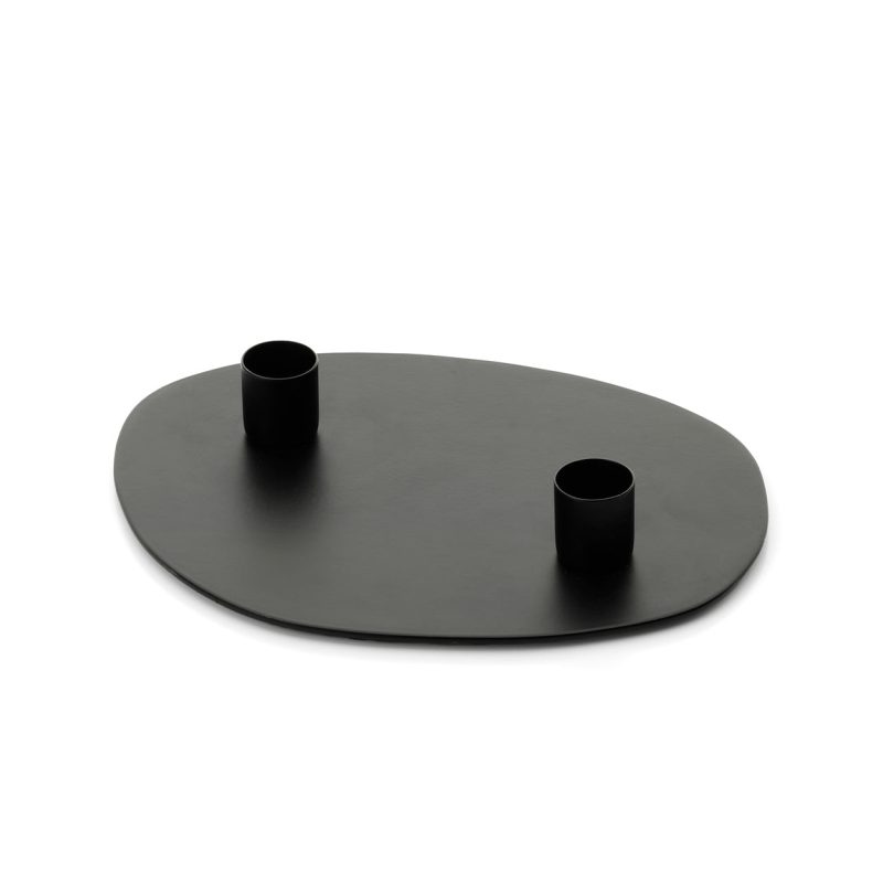 The Glowpad Candle Holder, Black, M