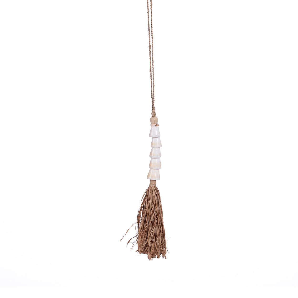 The Cone Shell Tassel, Natural White