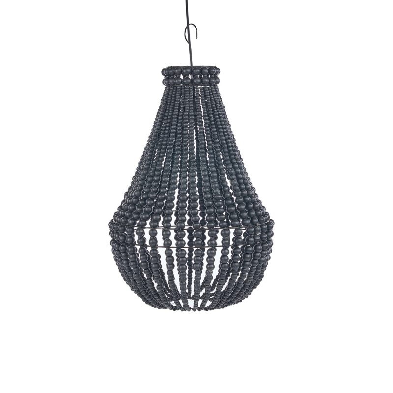 The Teardrop Chandelier, Black, M