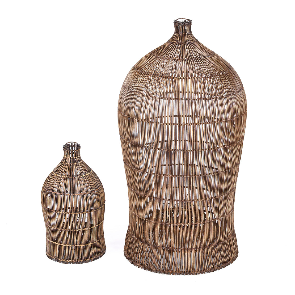 The Woven Bell Pendant, Dark Walnut, S — 6