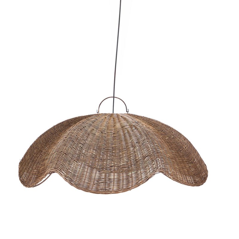 The Wave Pendant, Dark Walnut, L