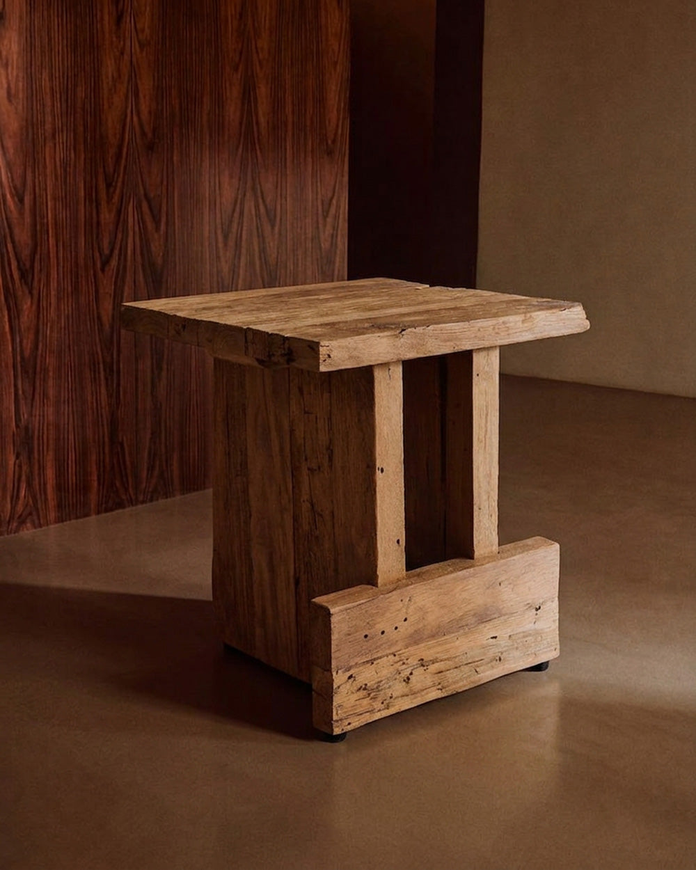 The Suku Block Stool, Natural — 2