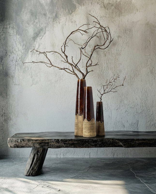 The Amber Cone Vase, Concrete Brown, S — 2