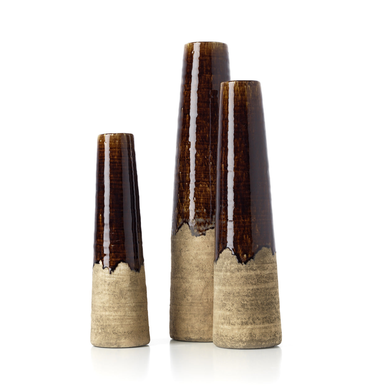 The Amber Cone Vase, Concrete Brown, S — 4