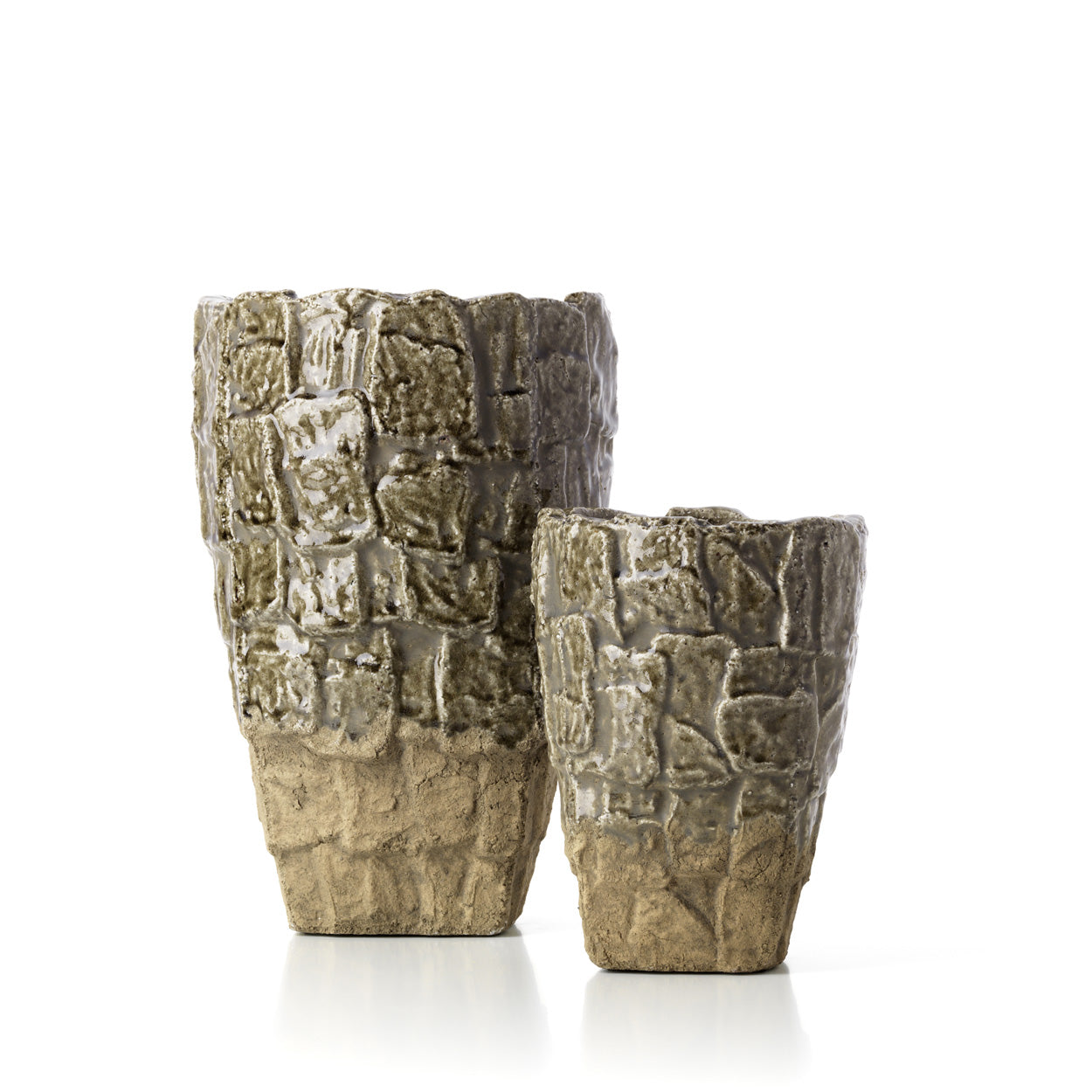 The Rock Texture Vase, Grey Stone, L — 3