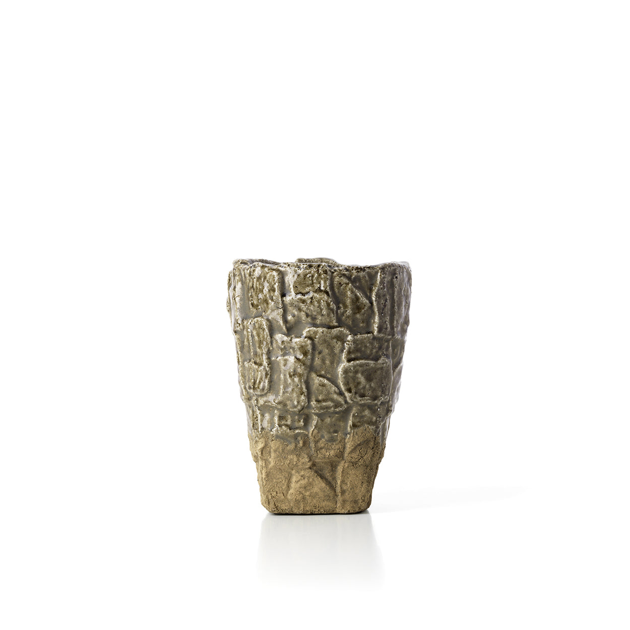 The Rock Texture Vase, Grey Stone, S