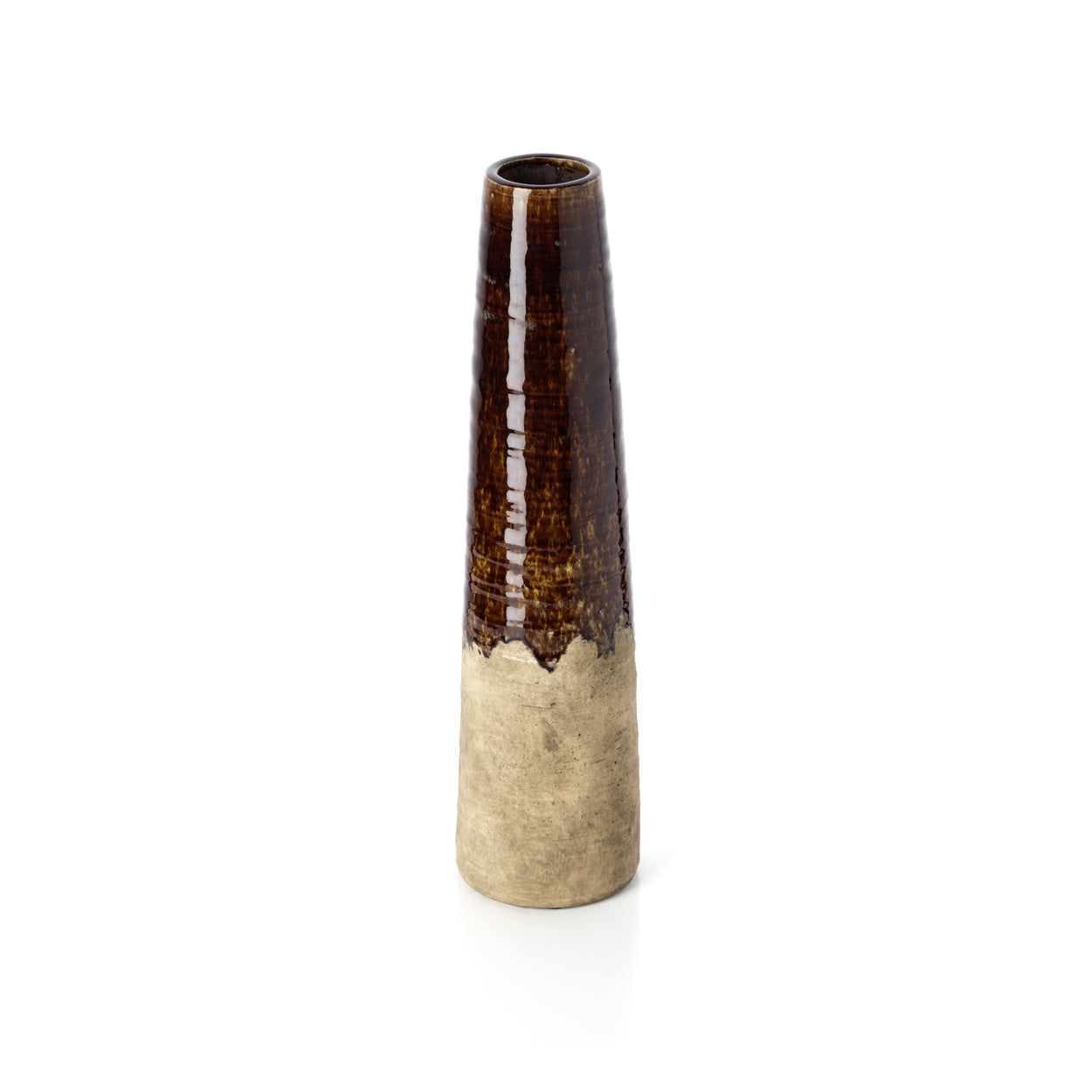 The Amber Cone Vase, Concrete Brown, L — 3