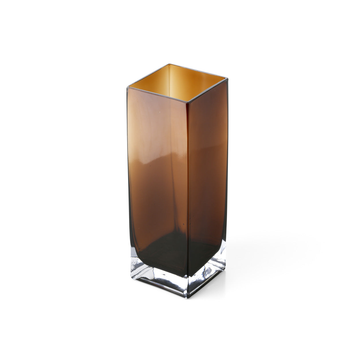 The Amber Cuboid Vase, Amber, L — 2