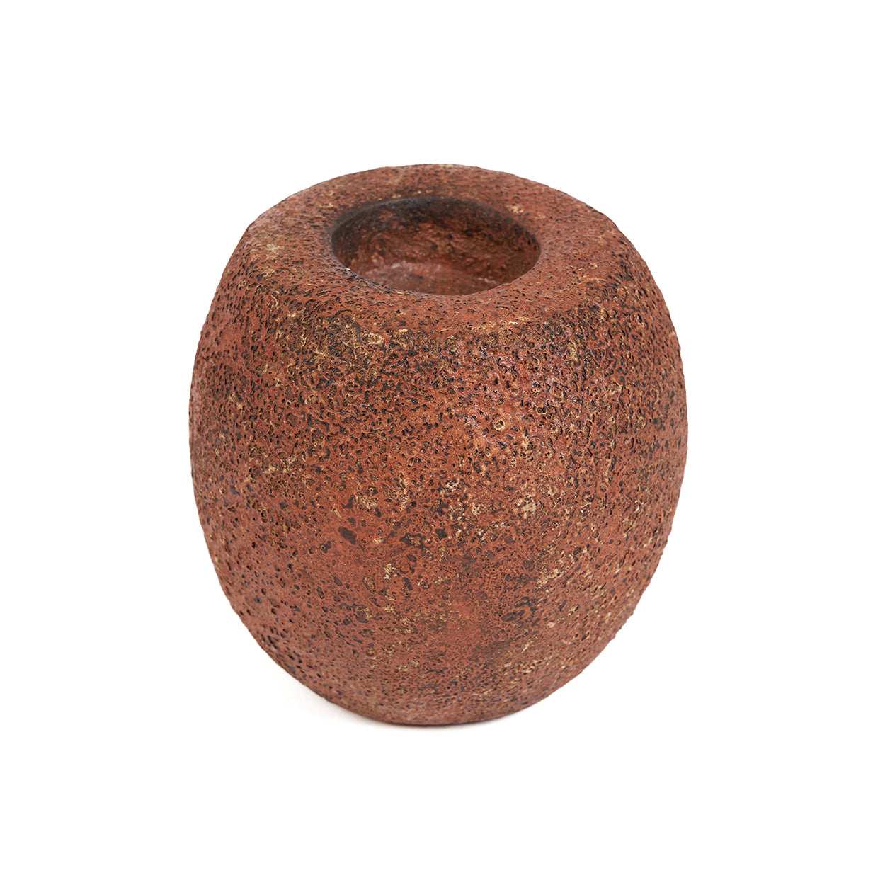 The Cavestone Candle Holder, Terracotta