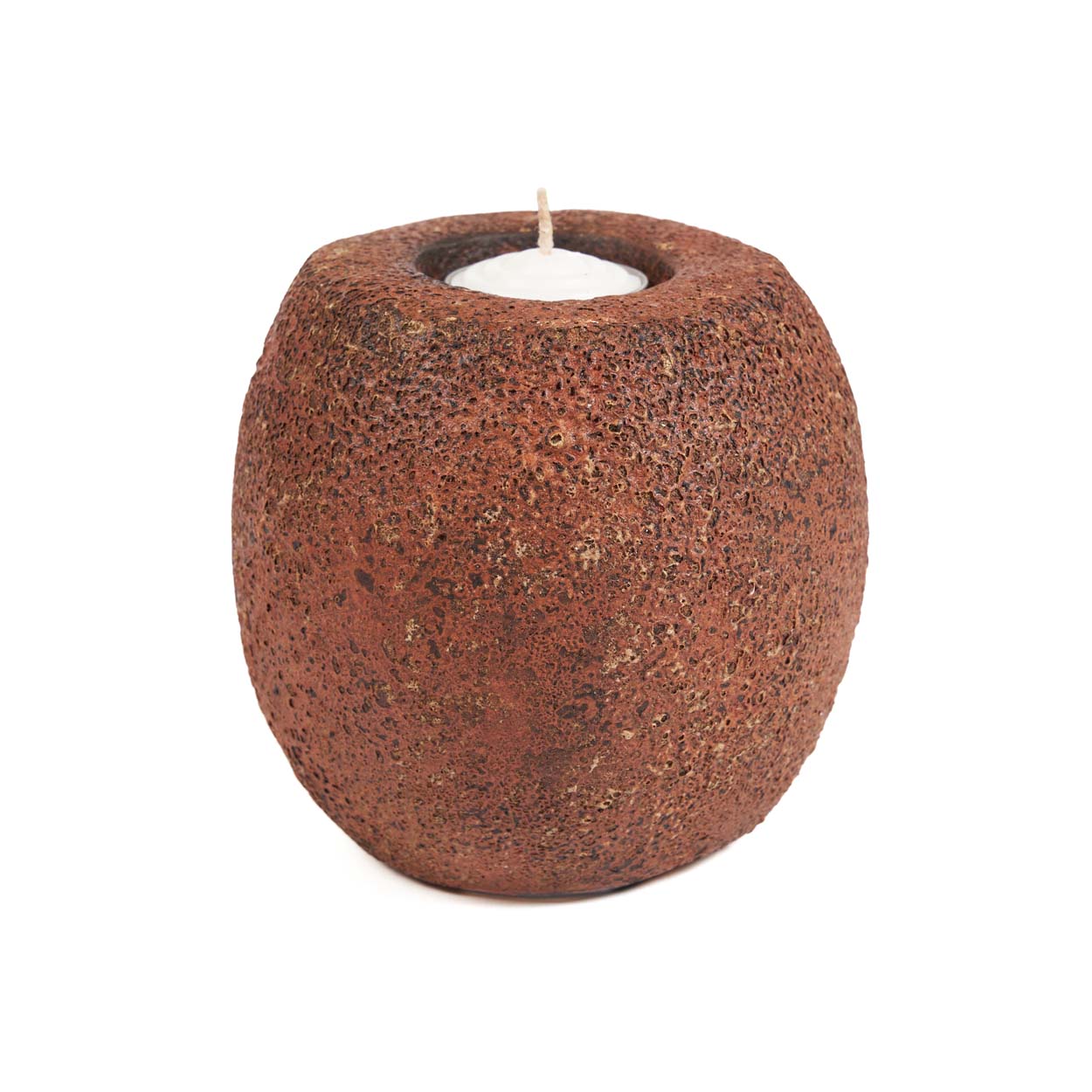 The Cavestone Candle Holder, Terracotta — 5