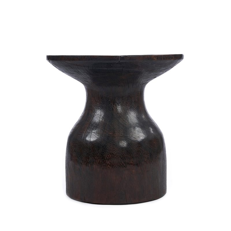 The Hourglass Side Table, Dark Walnut