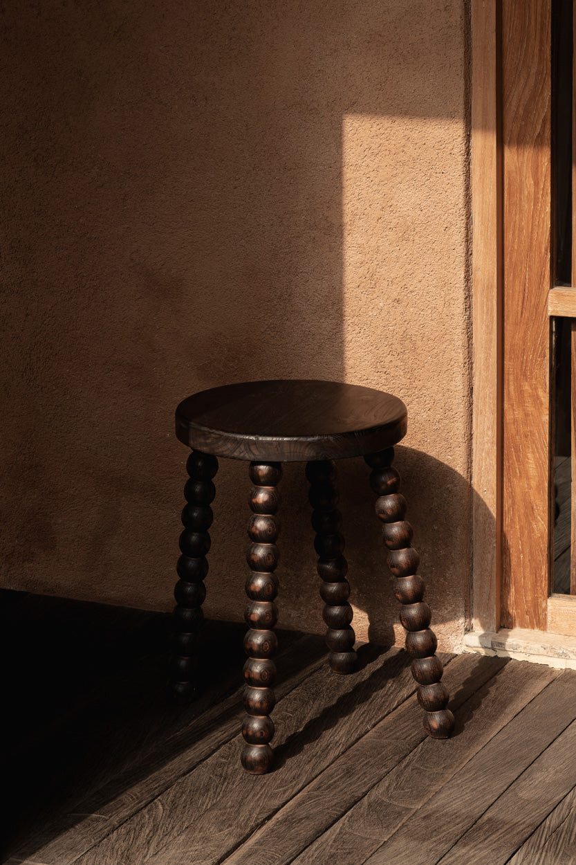 The Dango Stool, Dark Walnut — 2