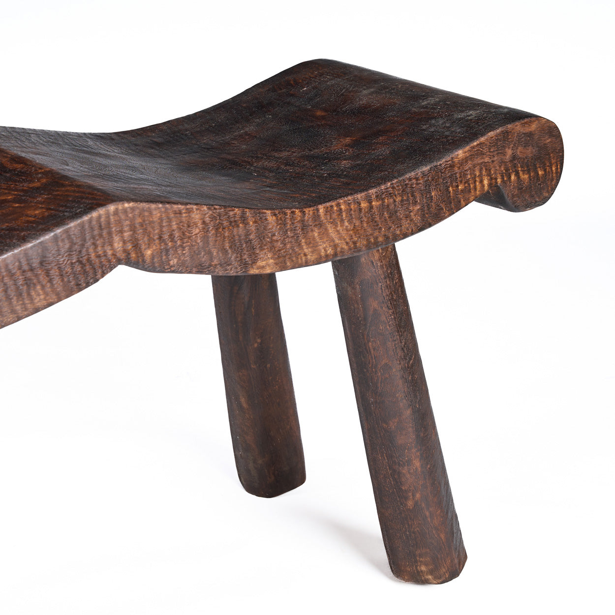 The Lombok Wave Bench, Dark Walnut, M — 7