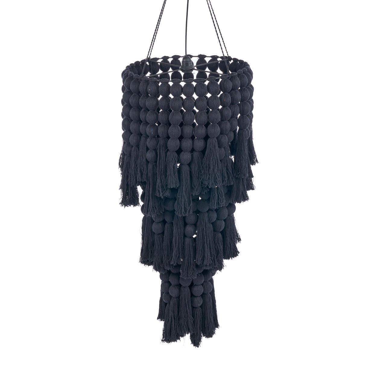 The Nomad Cotton Chandelier, Black, XL — 6
