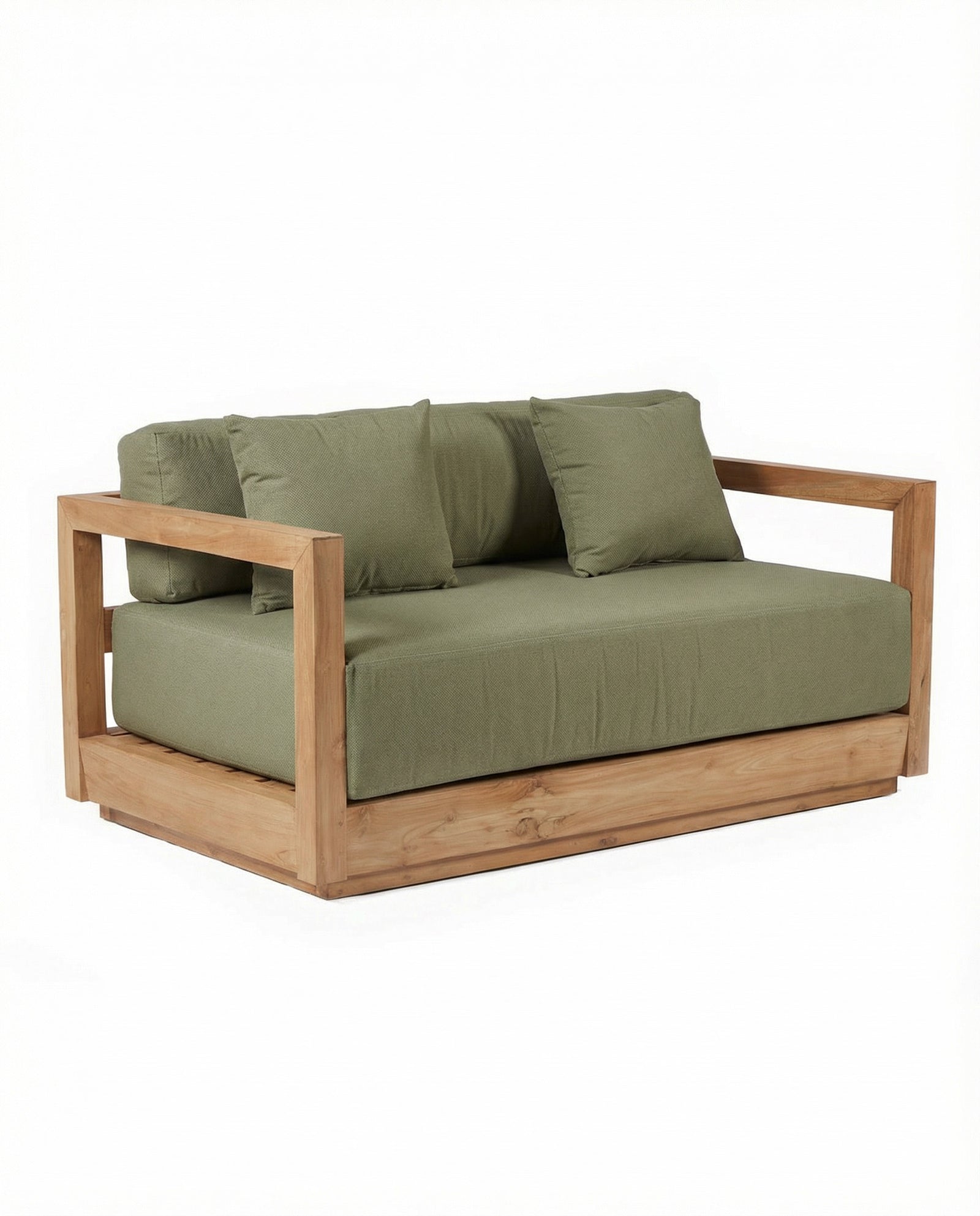 The Umalas Two Seater Sofa, Outdoor, Green Alga