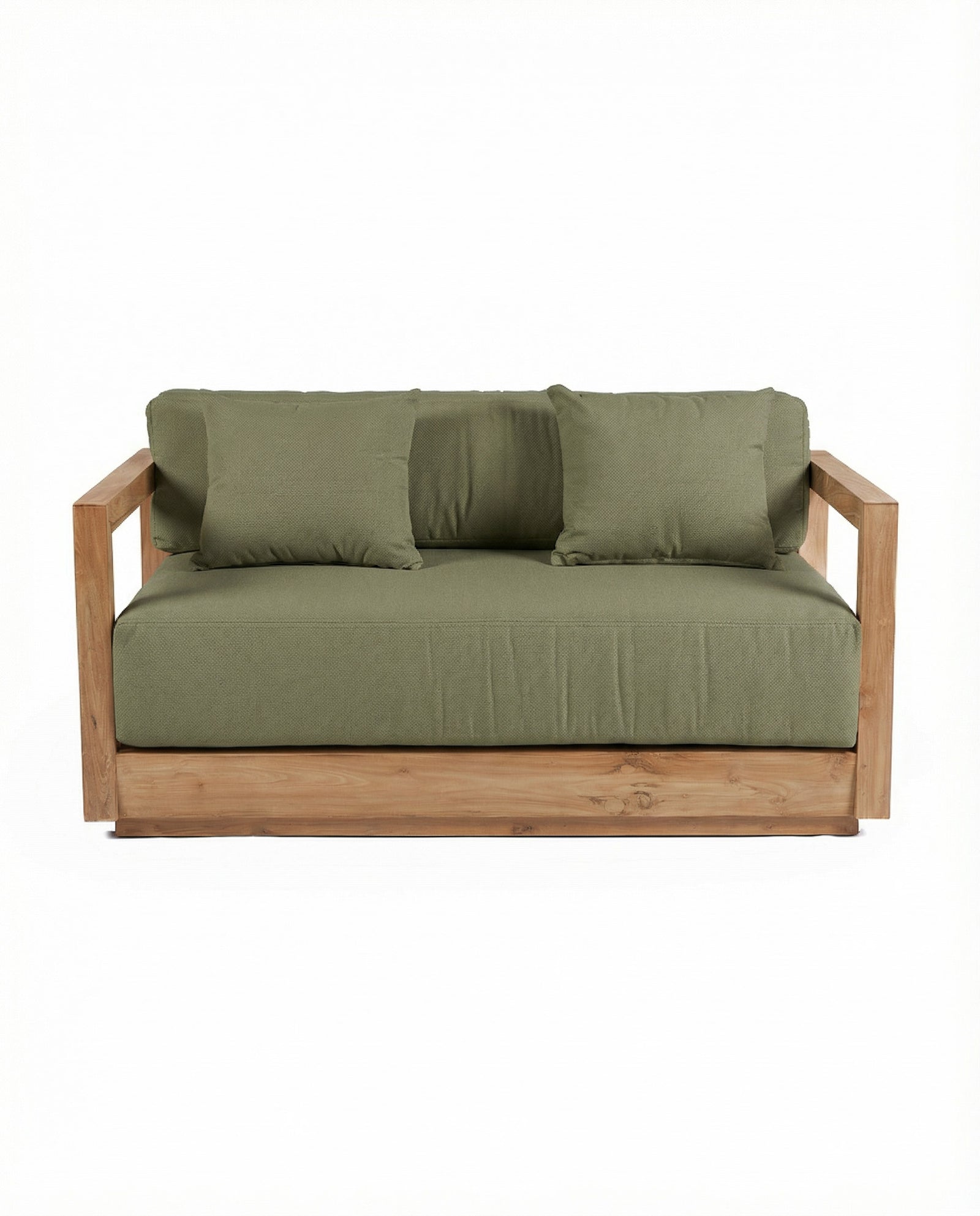 The Umalas Two Seater Sofa, Outdoor, Green Alga — 3