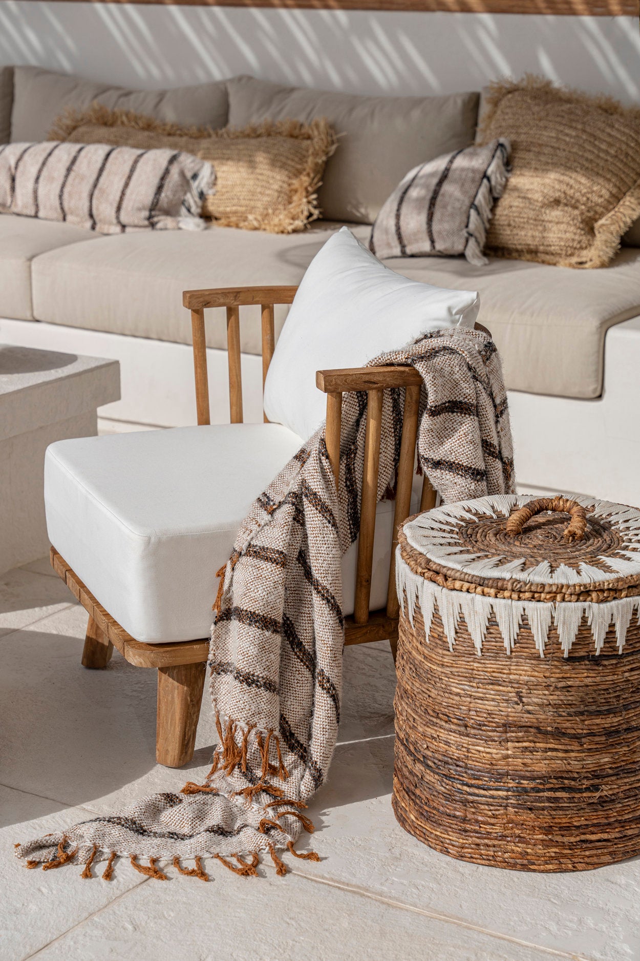 The s'il vous Plaid, Bohemian White — 3