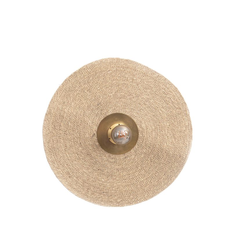 The Let's Groove Wall Lamp, Natural Brass, M