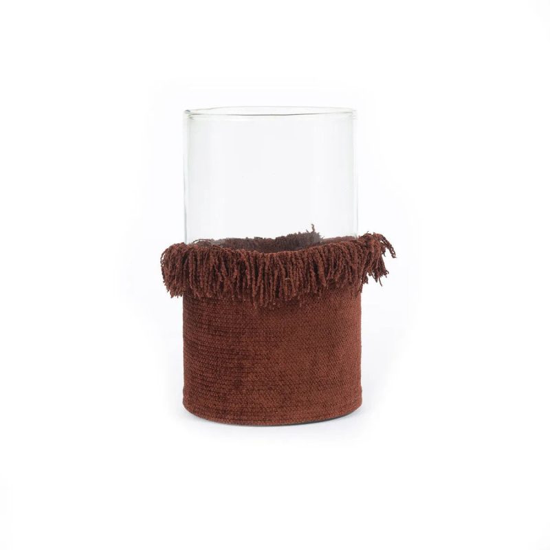 The Oh My Gee Candle Holder, Burgundy Velvet, XXL