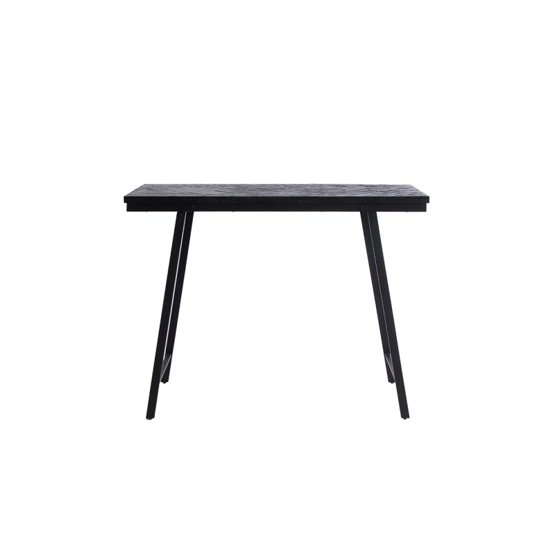 The Herringbone High Table, Black, 140cm