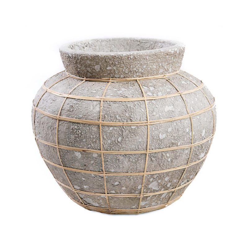 The Belly Vase, Concrete Natural, L