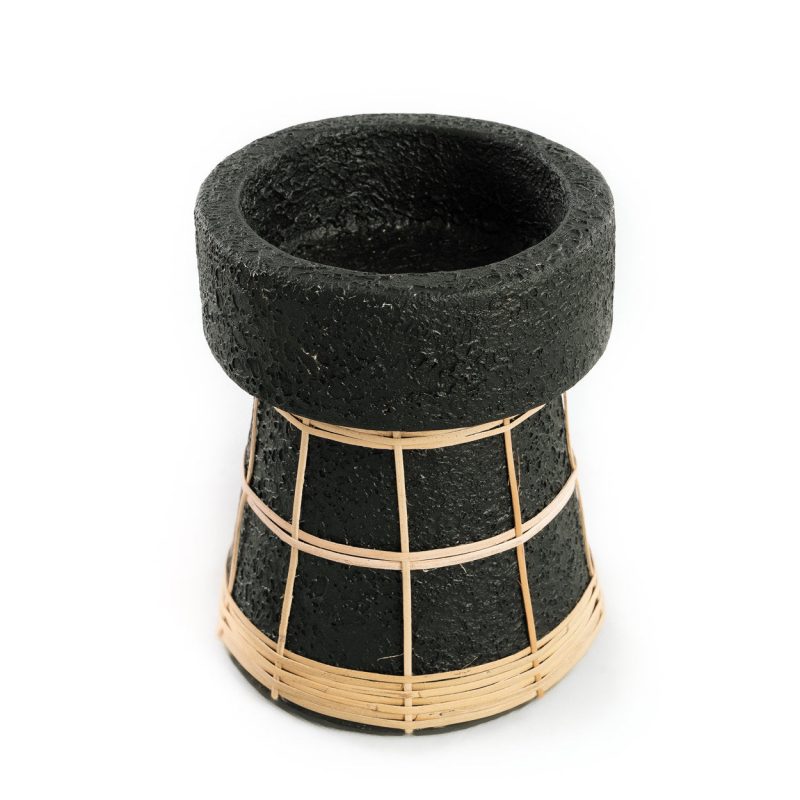 The Serene Candle Holder, Black Natural, M