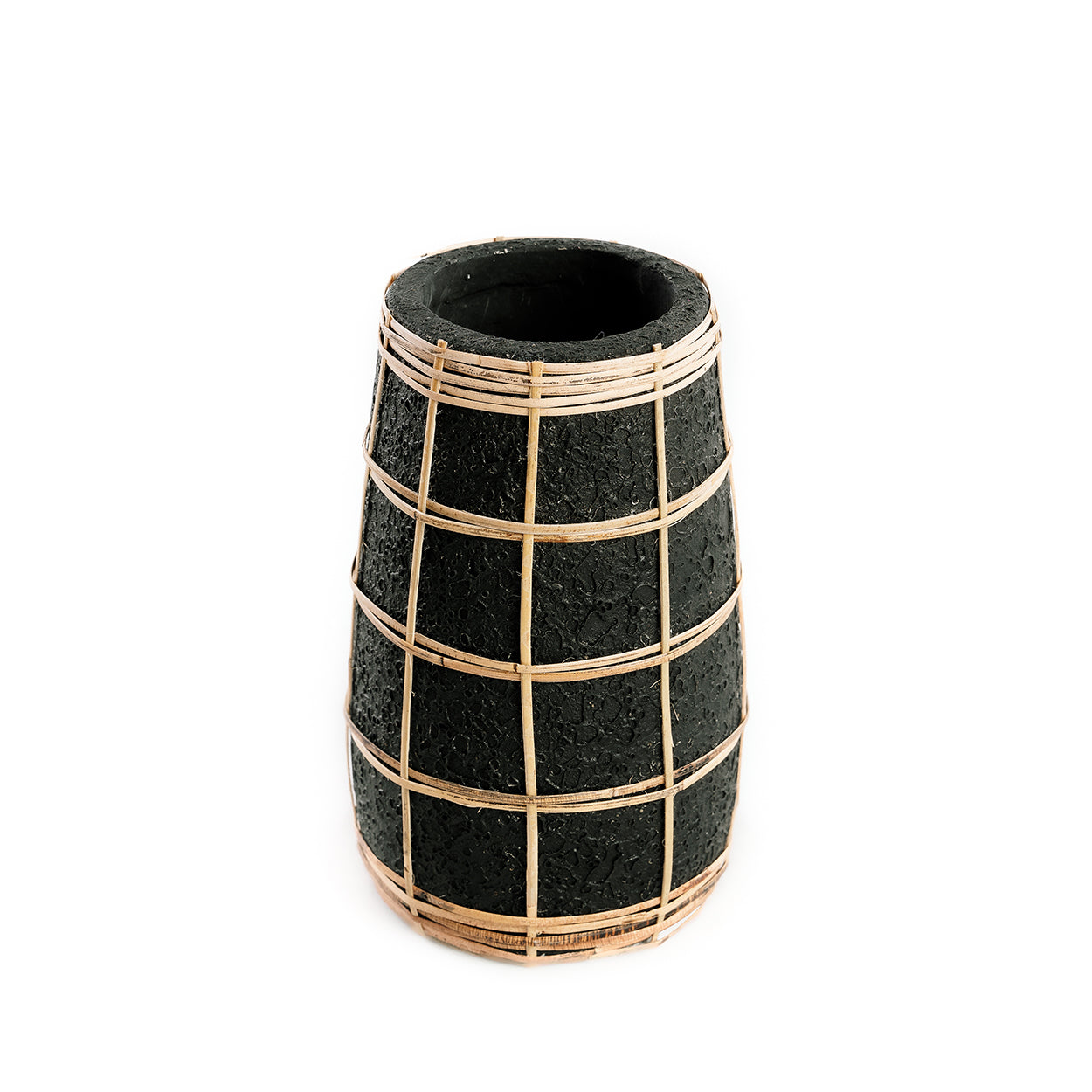 The Cutie Vase, Black Natural, S