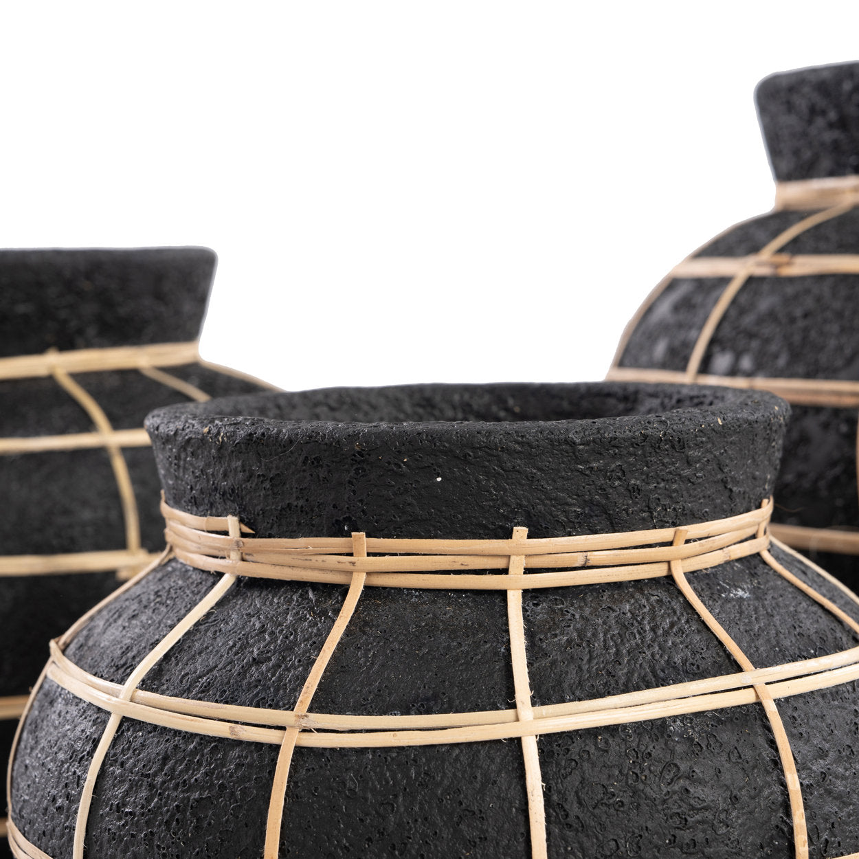 The Belly Vase, Black Natural, M — 6
