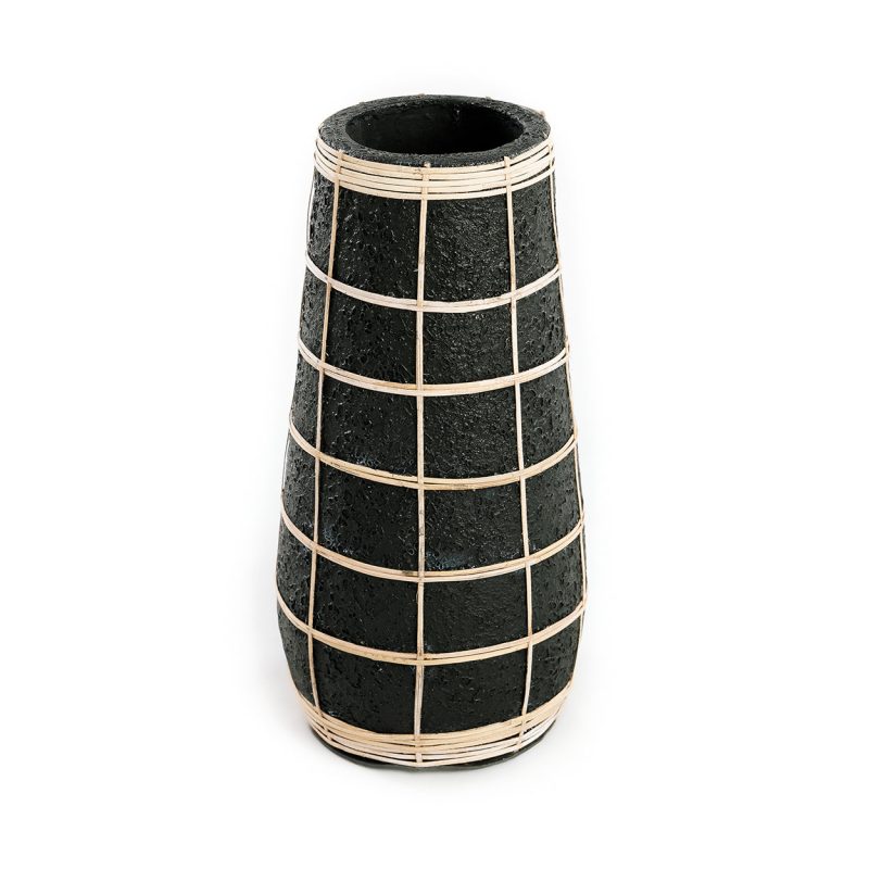 The Cutie Vase, Black Natural, L