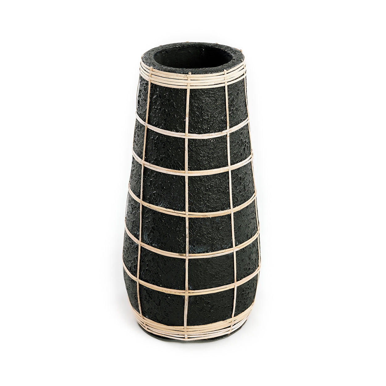The Cutie Vase, Black Natural, L