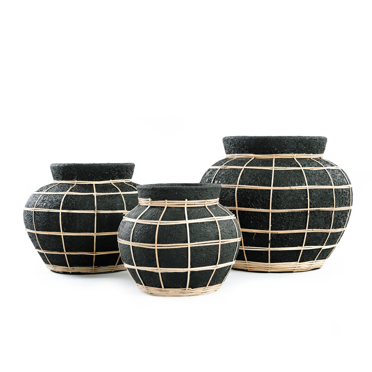 The Belly Vase, Black Natural, S — 6