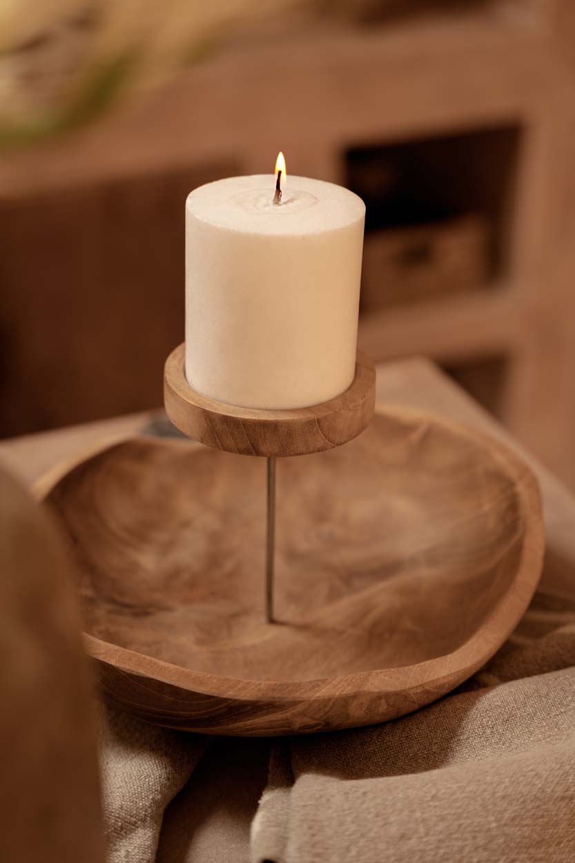 The Candle Plate, Natural — 2